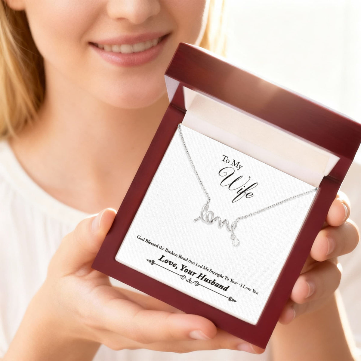 Scripted Love Necklace