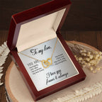 Interlocking Hearts Necklace - Yellow & White Gold Variants