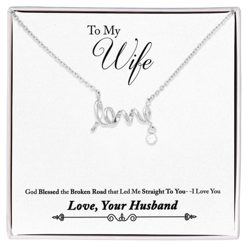 Scripted Love Necklace