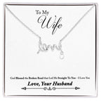 Scripted Love Necklace