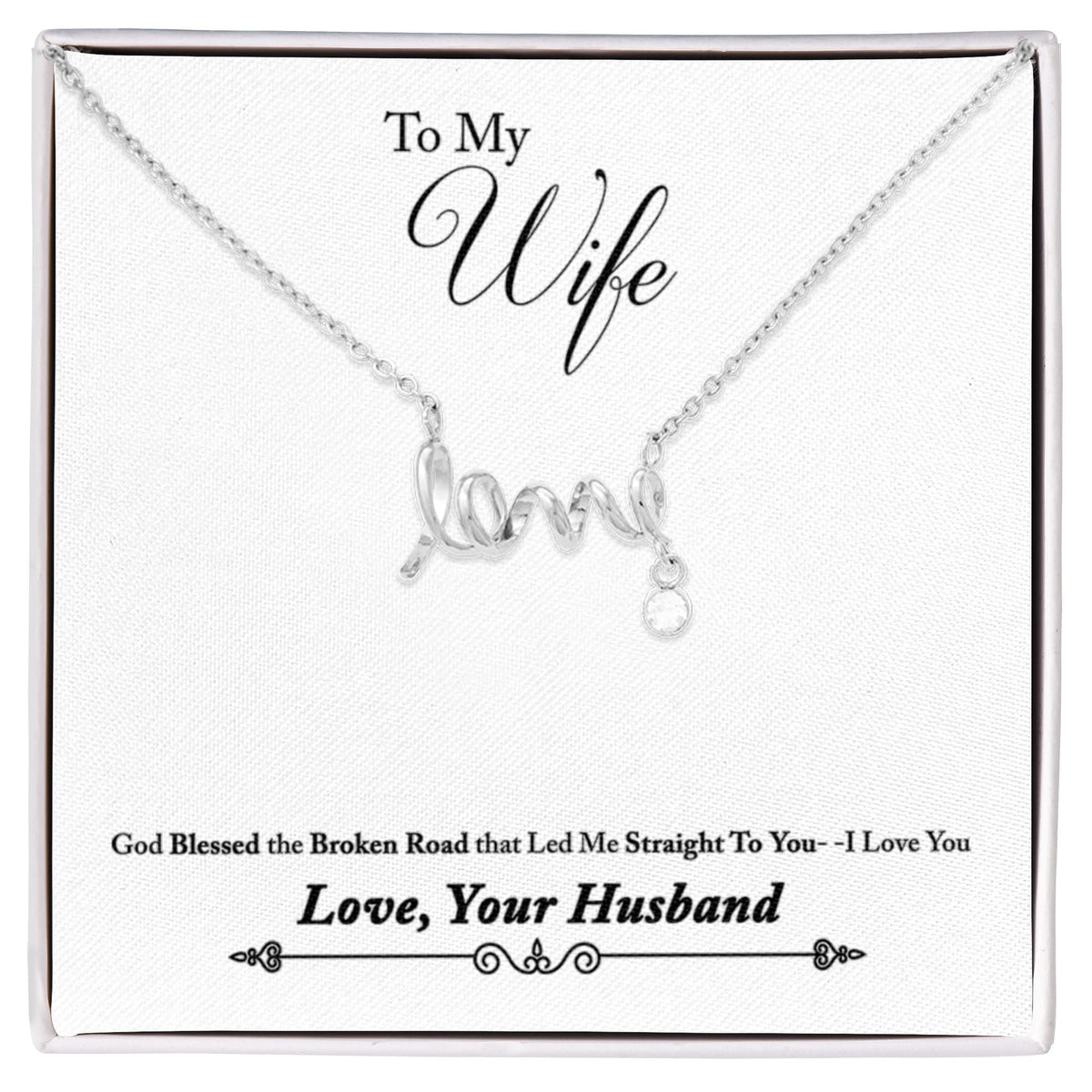 Scripted Love Necklace