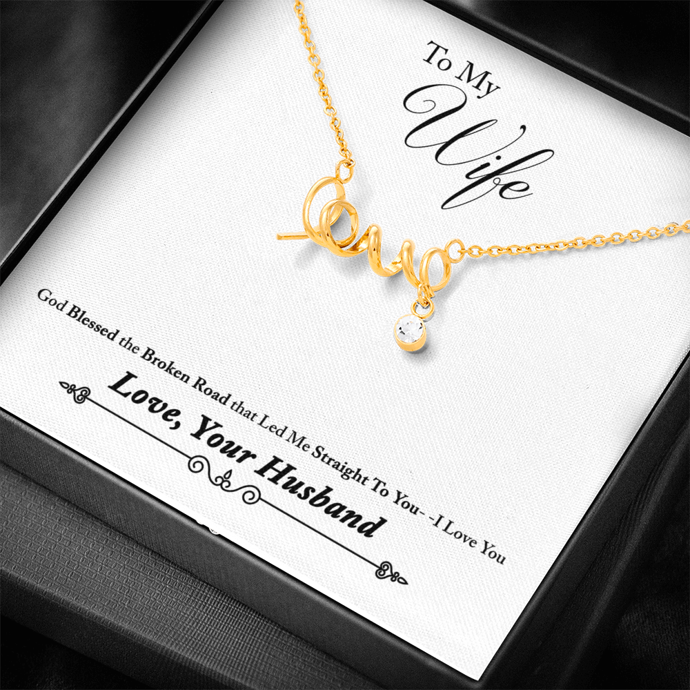 Scripted Love Necklace